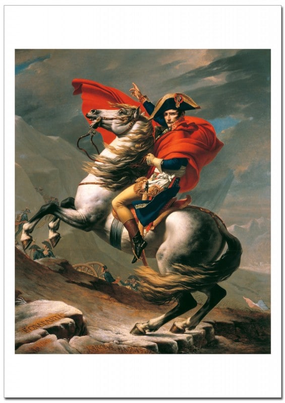 ジャックルイ・ダヴィッド サン・ベルナール峠を越えるナポレオン