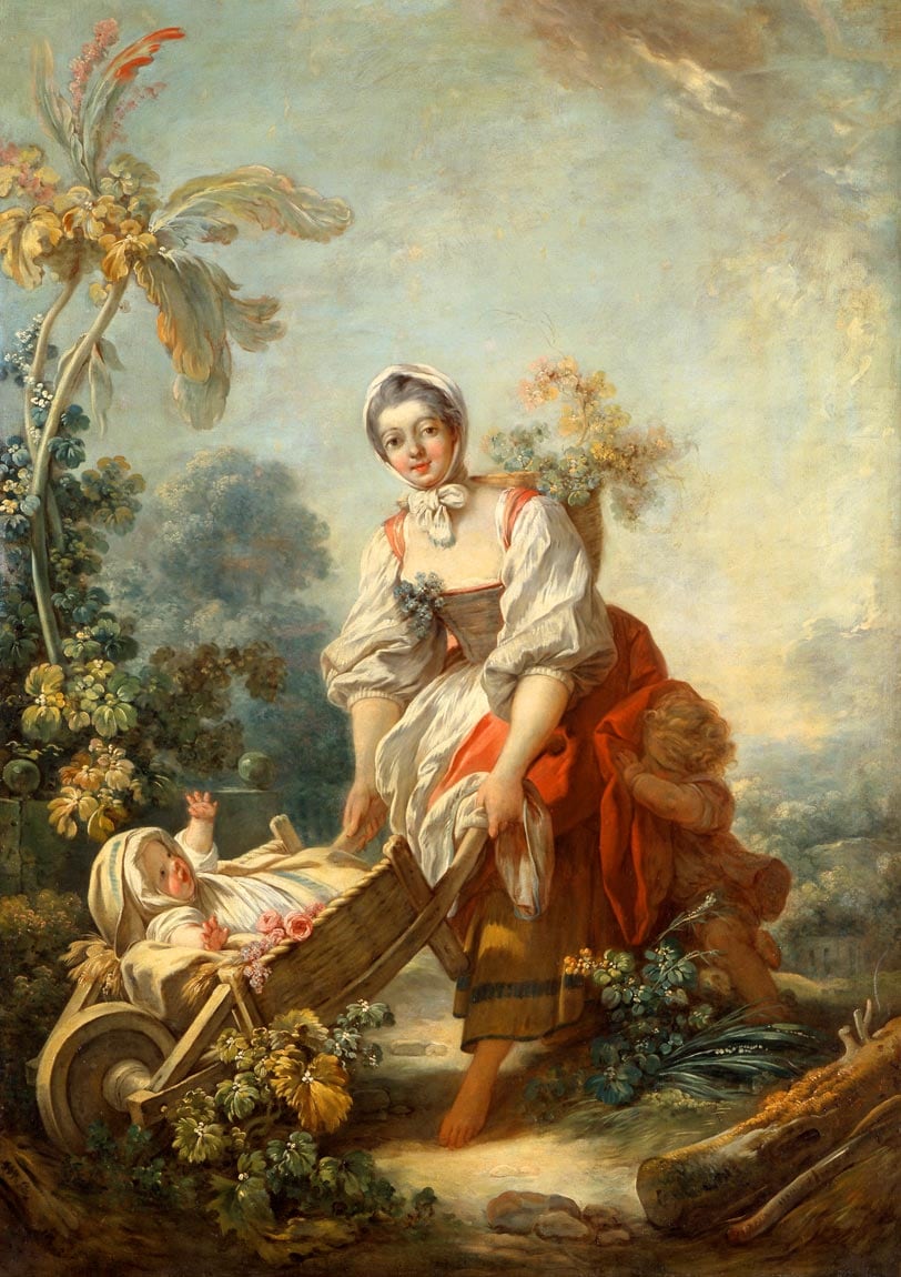 フラゴナール The Joys of Motherhood ジ―クレーポスター四辺フチ無し