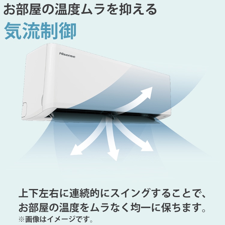 エアコン ハイセンス おもに6畳 2024年モデル 内部クリーン はっ水