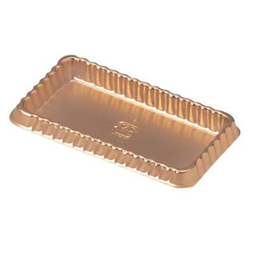 ゴールドプレート 長方形 500個【底面80×40ミリ ケーキトレー 金トレー