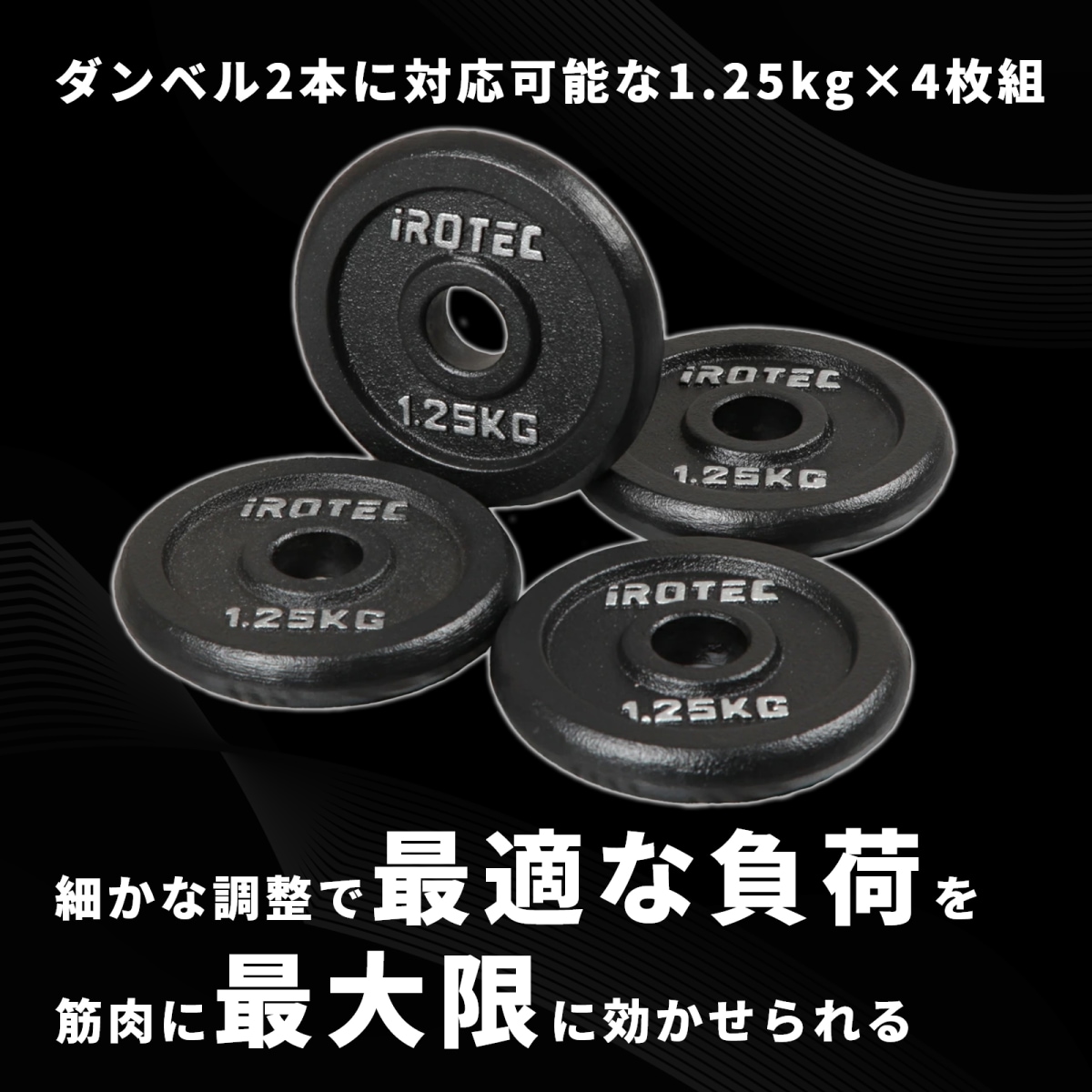 アイアンプレート1.25kg(4枚) IROTEC (アイロテック)