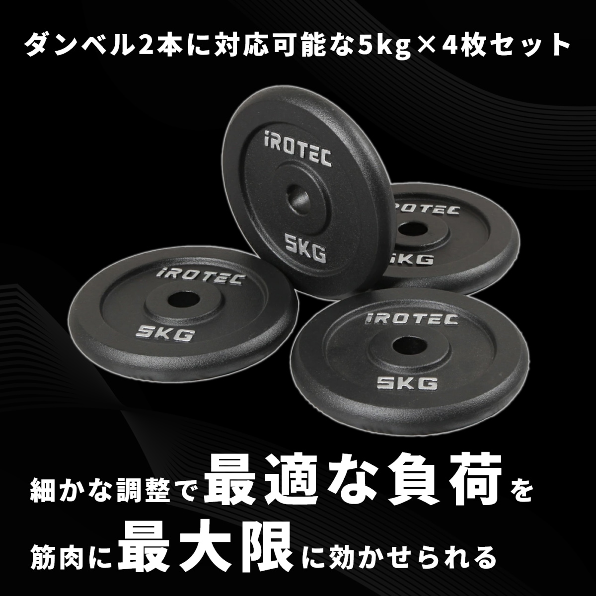 アイアンプレート5kg(4枚) IROTEC (アイロテック)