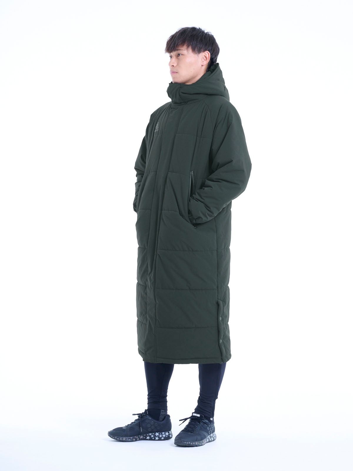 SVOLME フード付きロングベンチコート 発熱中綿ベンチコート<br>(2カラー) ウェア SVOLME