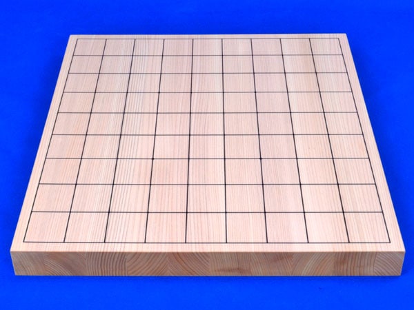 木製将棋セット 桧1寸卓上将棋盤セット(将棋駒黄楊上彫駒) | 卓上将棋