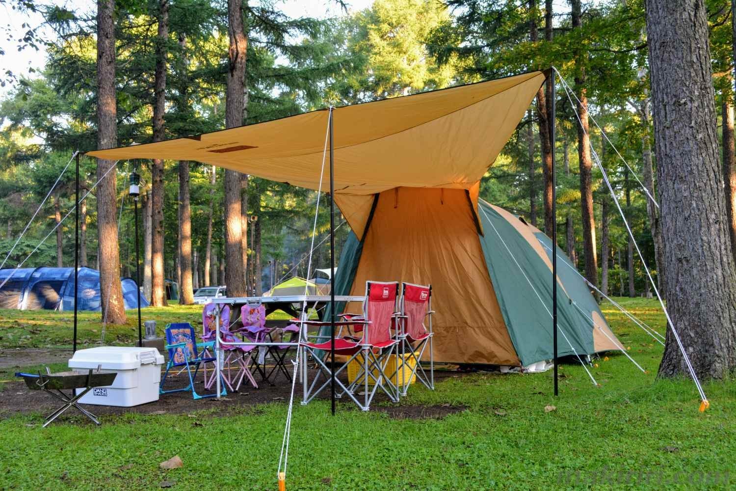 コールマン】新幕タフオープン2ルームハウス初張りin苫小牧アルテン