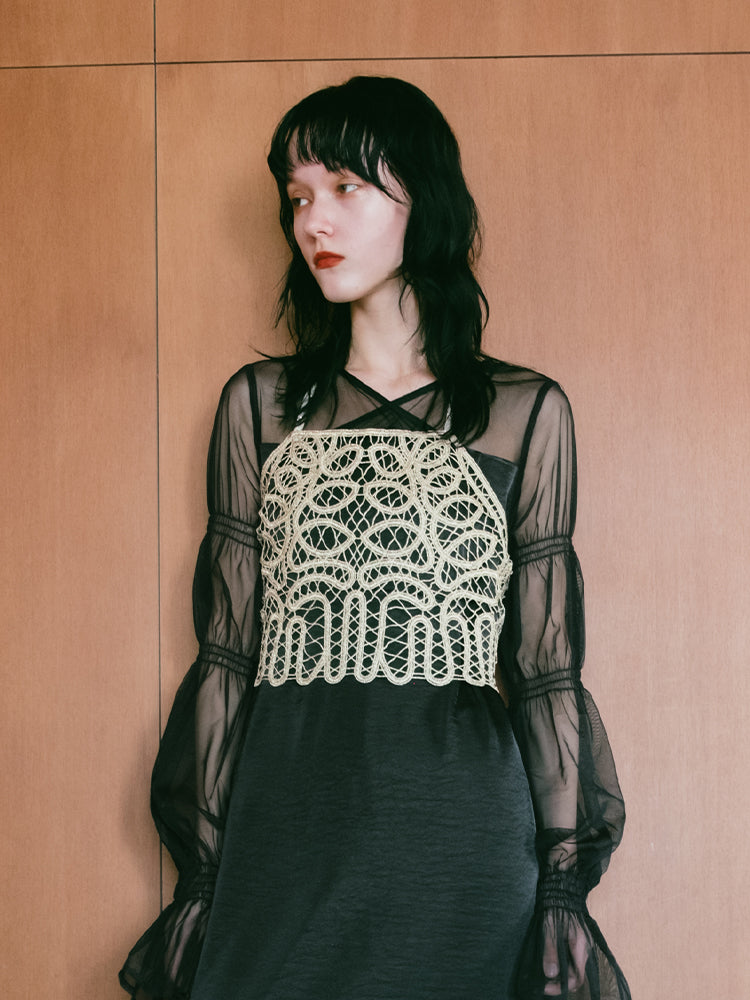 Guipure Lace Bustier｜ギピュールレースビスチェ – MARTE