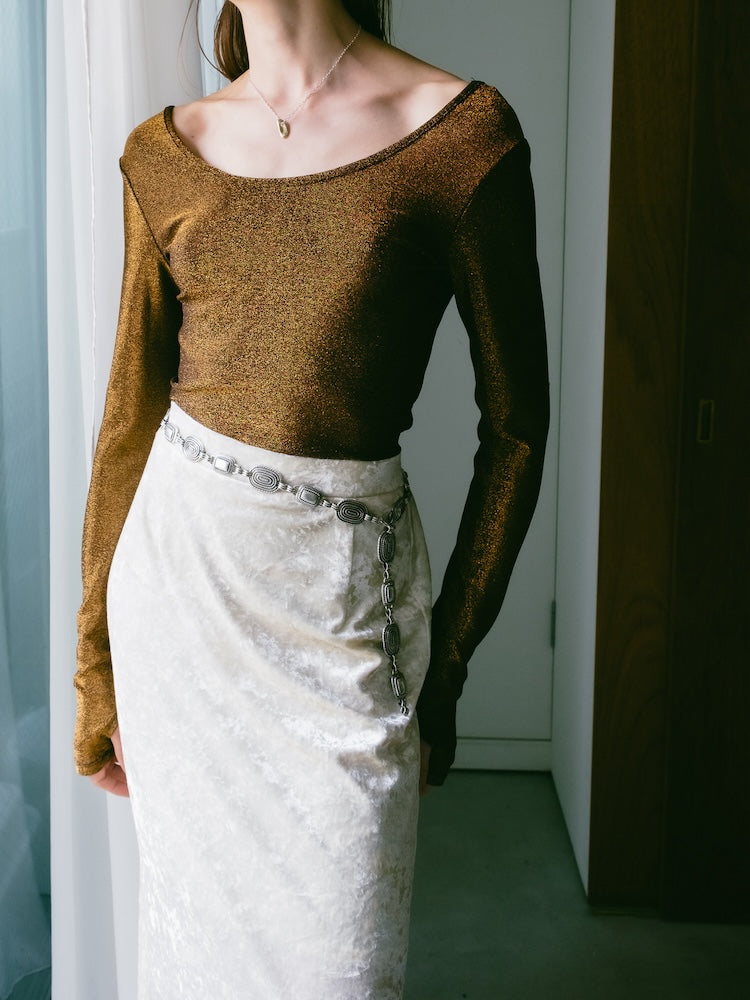 Velour Long Skirt｜大人気ベロアロングスカート – MARTE