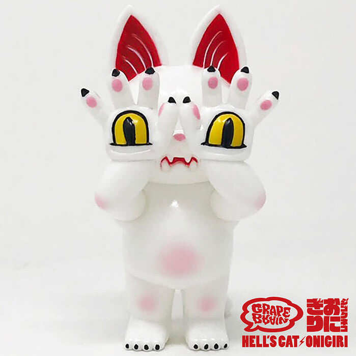 Hell's Cat Onigiri - White by Grape Brain — Martian Toys