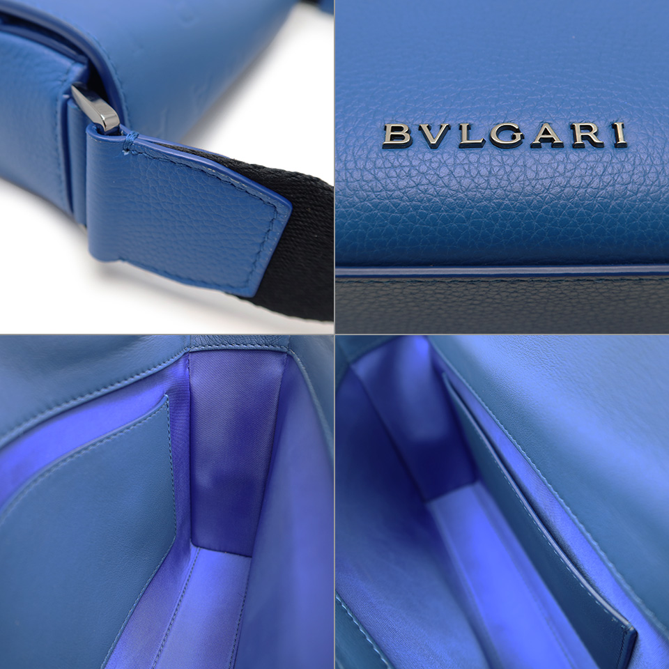 ブルガリ マン スモールメッセンジャーバッグ 291934 カーフレザー