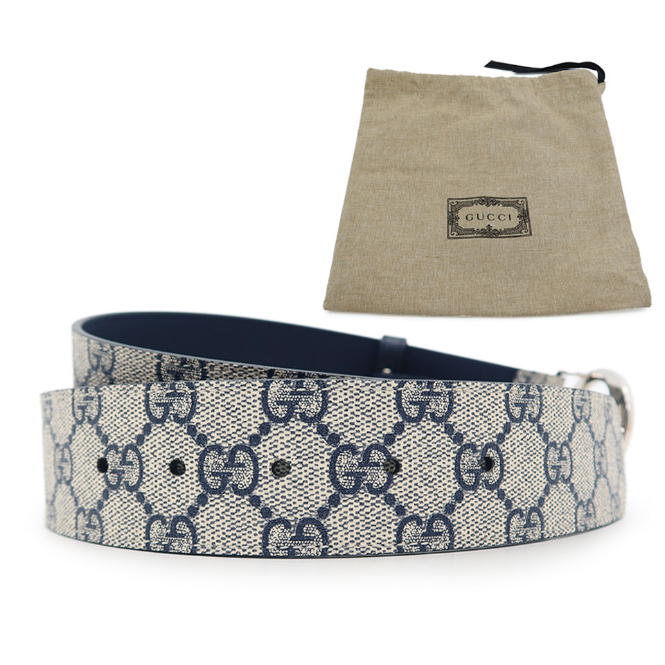 GUCCI グッチ インターロッキングGバックルベルト 703147 GGスプリーム