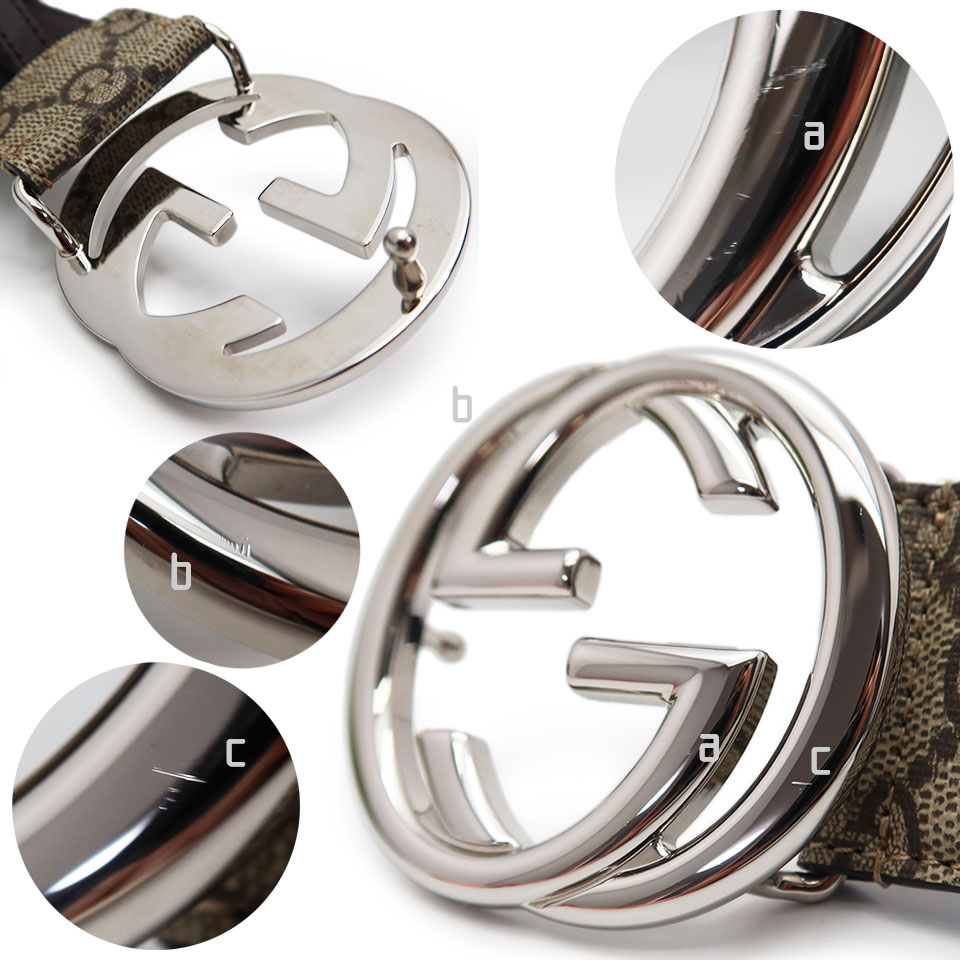 GUCCI グッチ インターロッキングGバックルベルト 774153 GGスプリーム