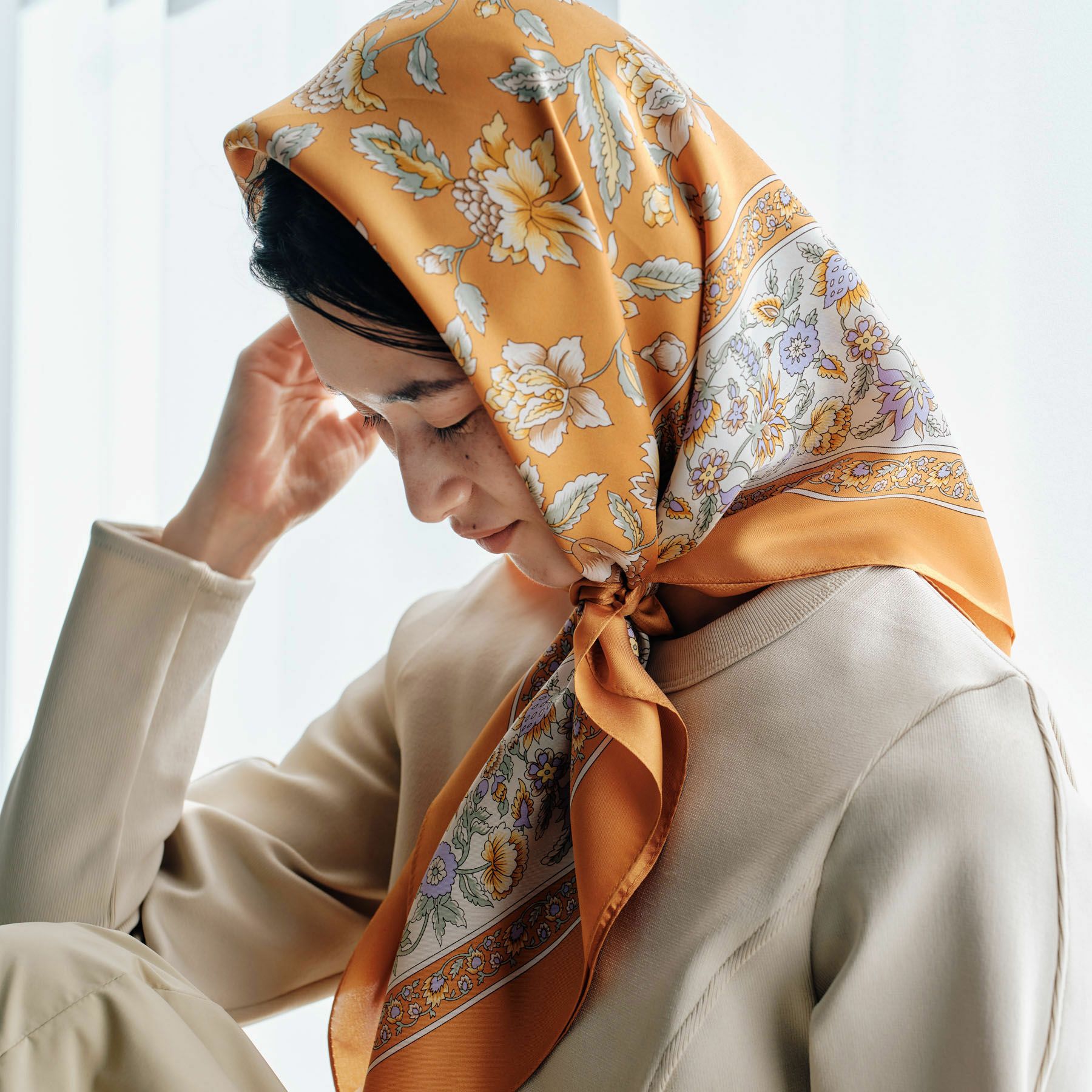 スカーフ-イエロー・オレンジ系 | Maria Rouk（マリアルーク）