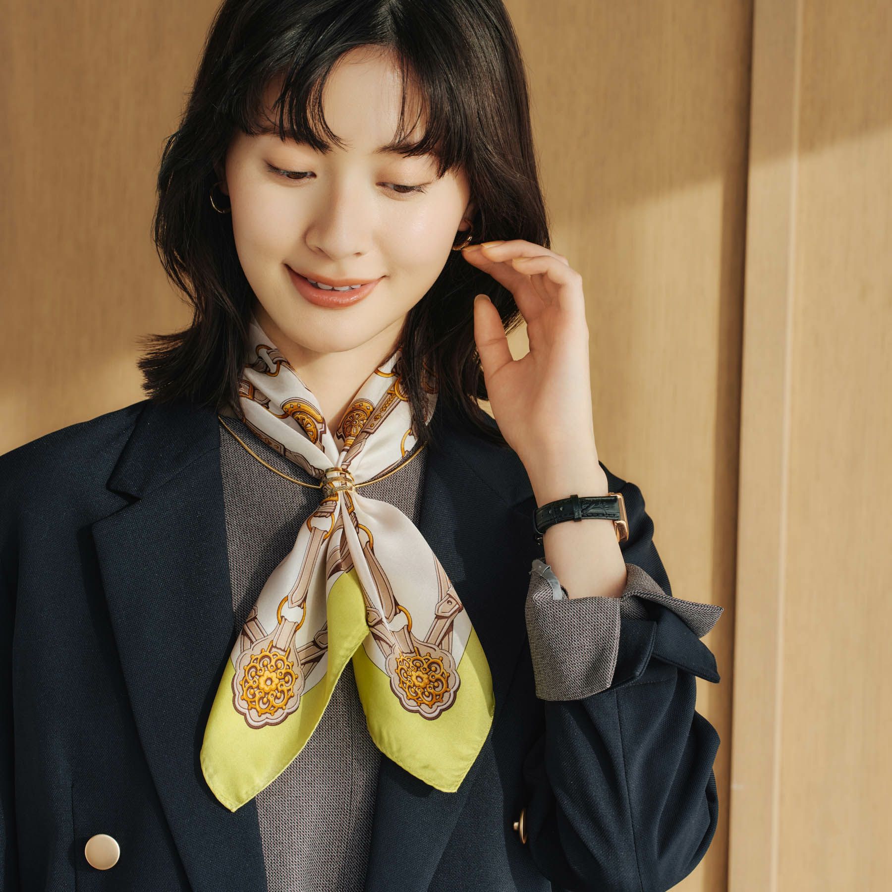 スカーフ-ブルー・グリーン系 | Maria Rouk（マリアルーク）