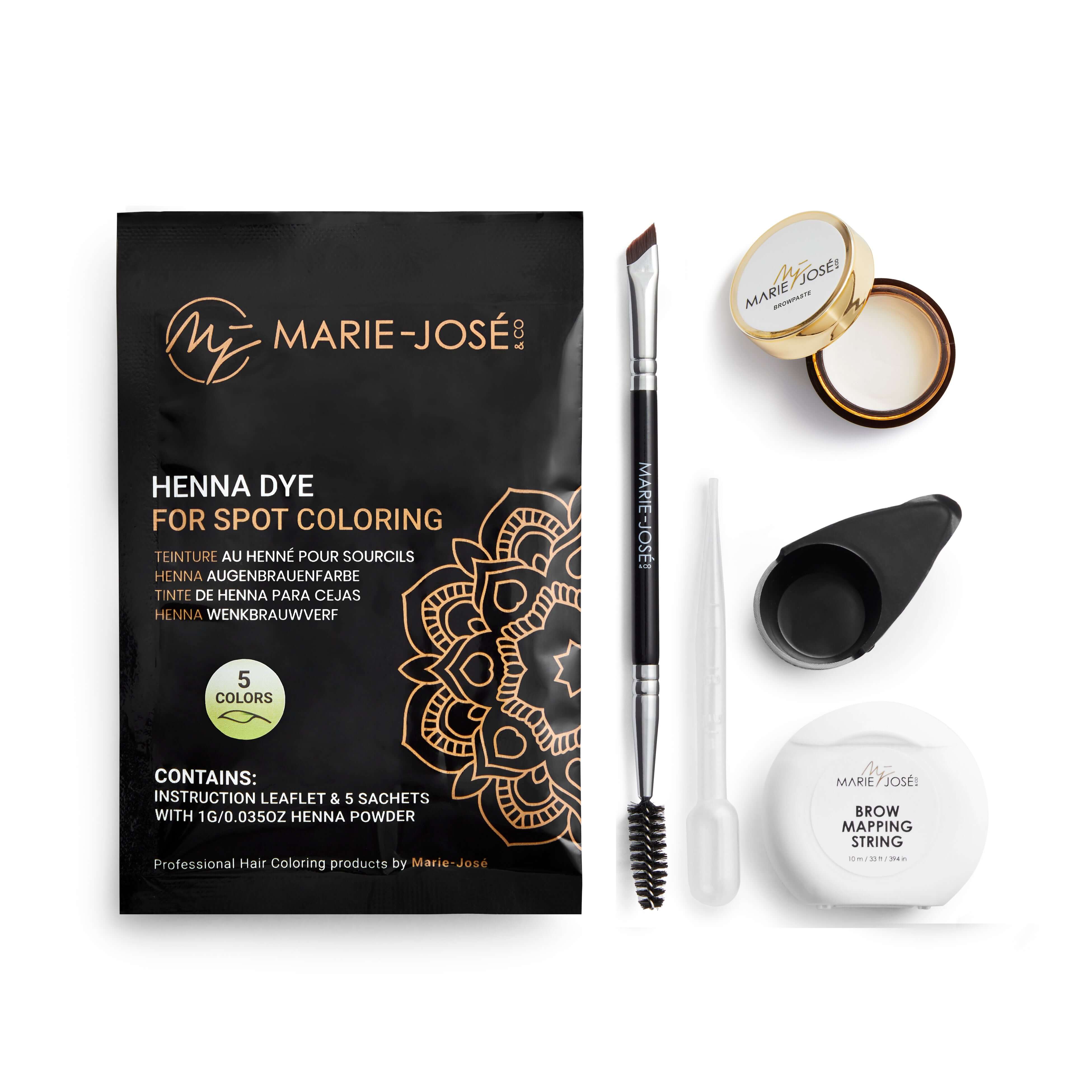 Henna Eyebrow Kit - Mini Starter Set for Professionals – Marie-José