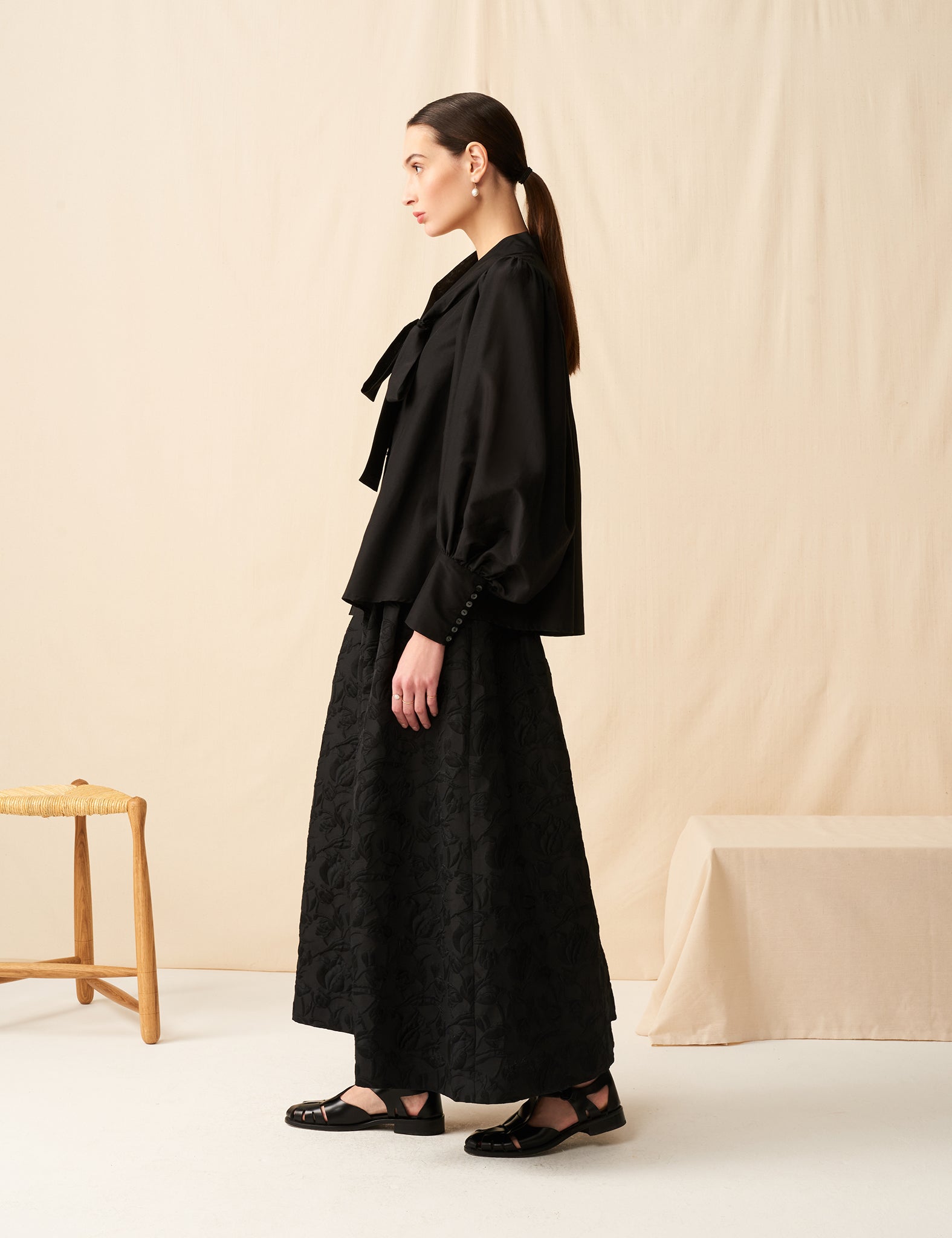 MARIHA(マリハ) ハムレットのブラウス Black シティードレス