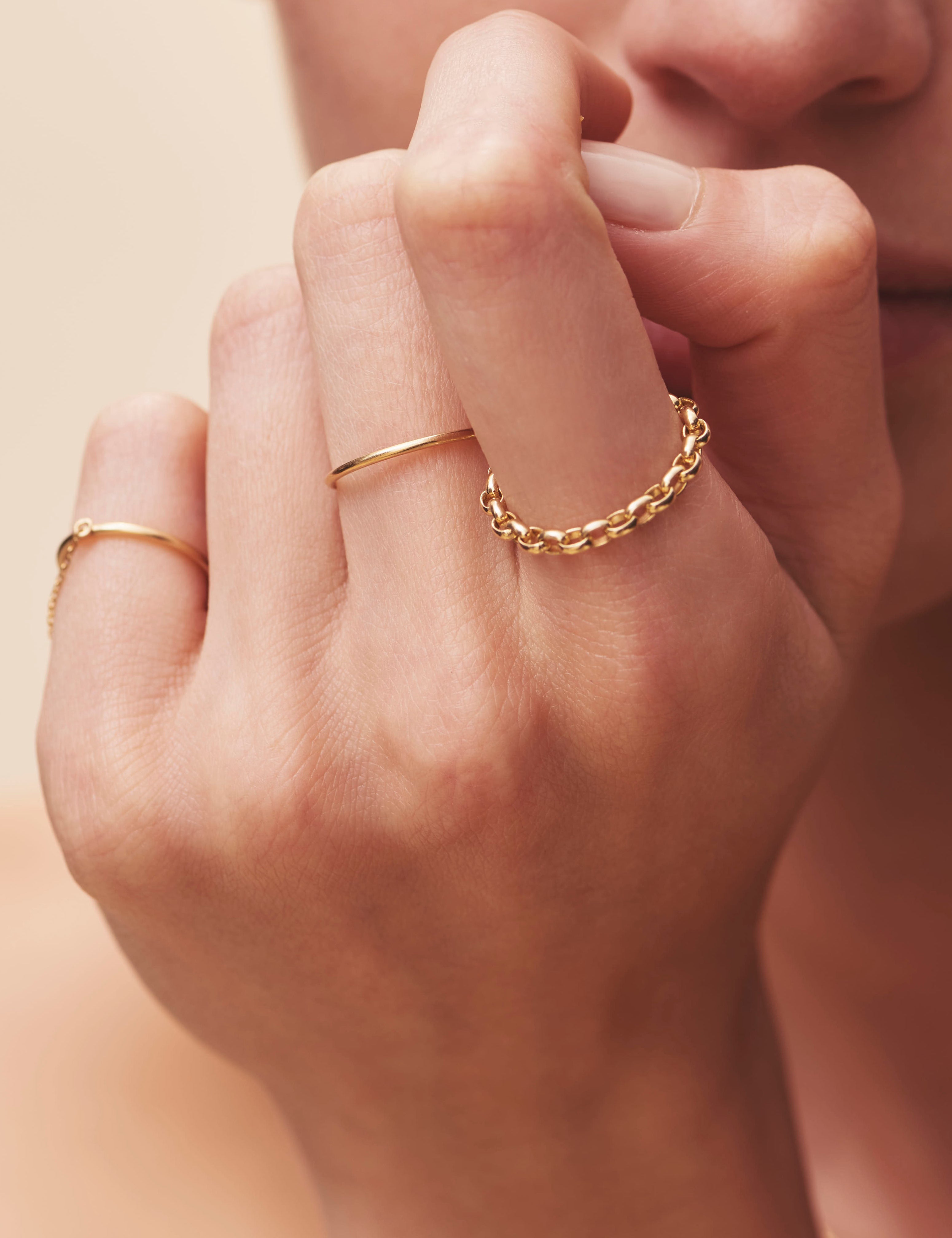 MARIHA(マリハ) Gold Rain チェーンリング イエローゴールド ドーム