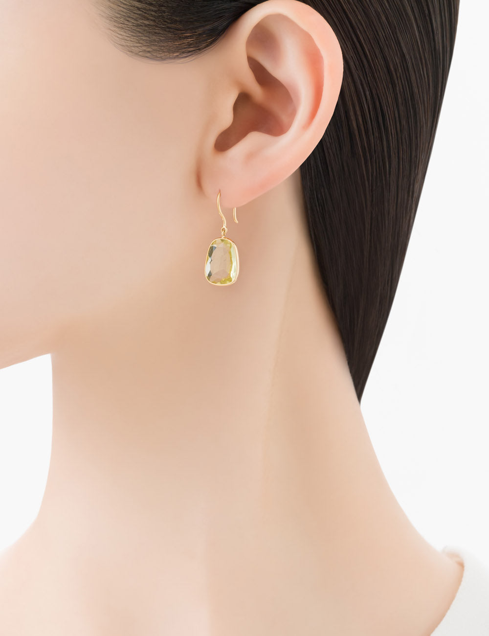 MARIHA(マリハ) Organic Gems ピアス レモンクォーツ M K18 天然石