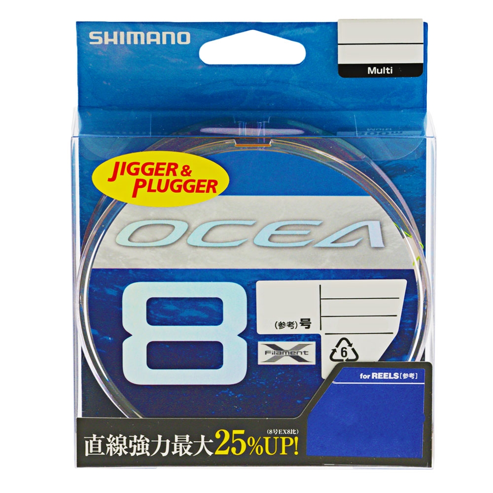 Buy Shimano Ocea 8 Casting Braid SW Blue 300m PE6 online at Marine