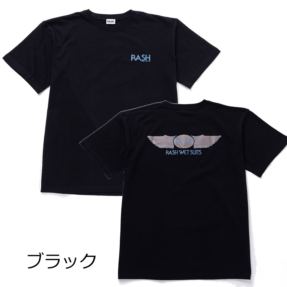 メンズ Tシャツ 半袖 2023 RASH ラッシュ 羽バックTee ギフト