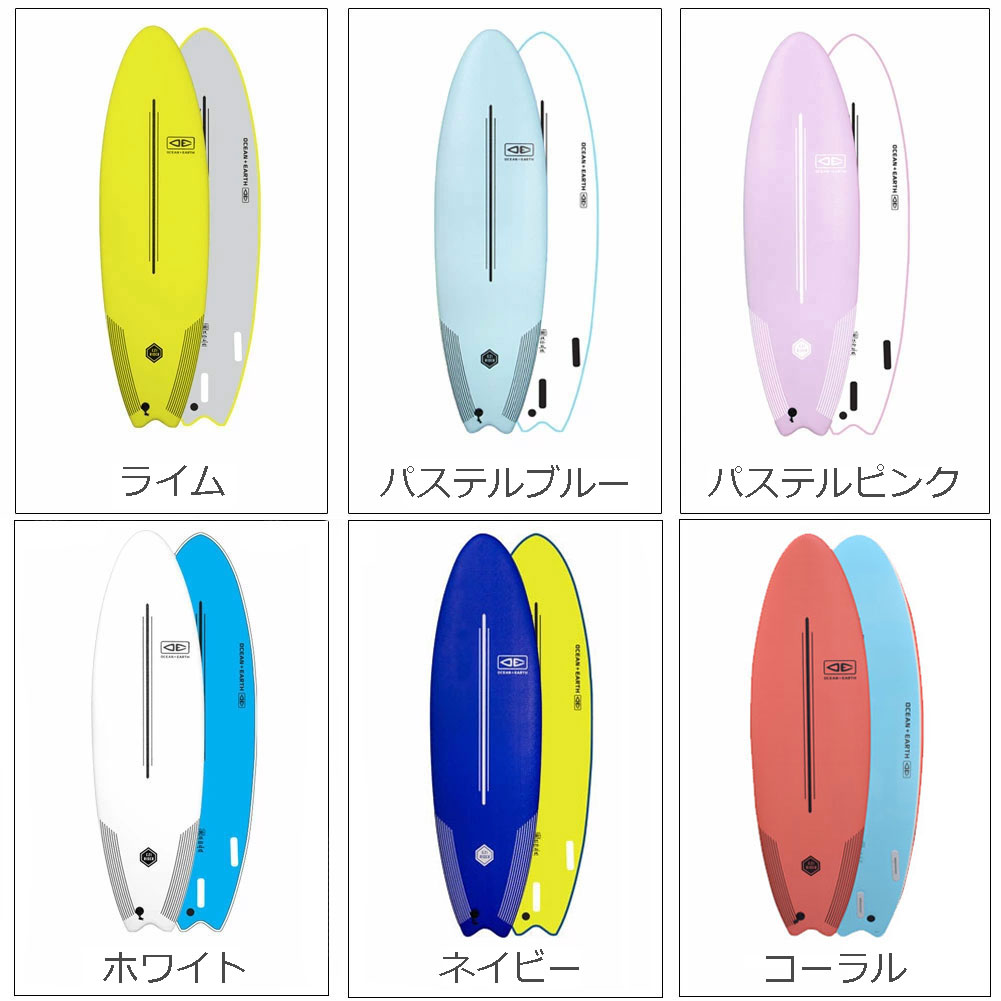 OCEAN&EARTHEZIRIDERSOFTBOARD6'0サーフボードソフトボード/初心者用