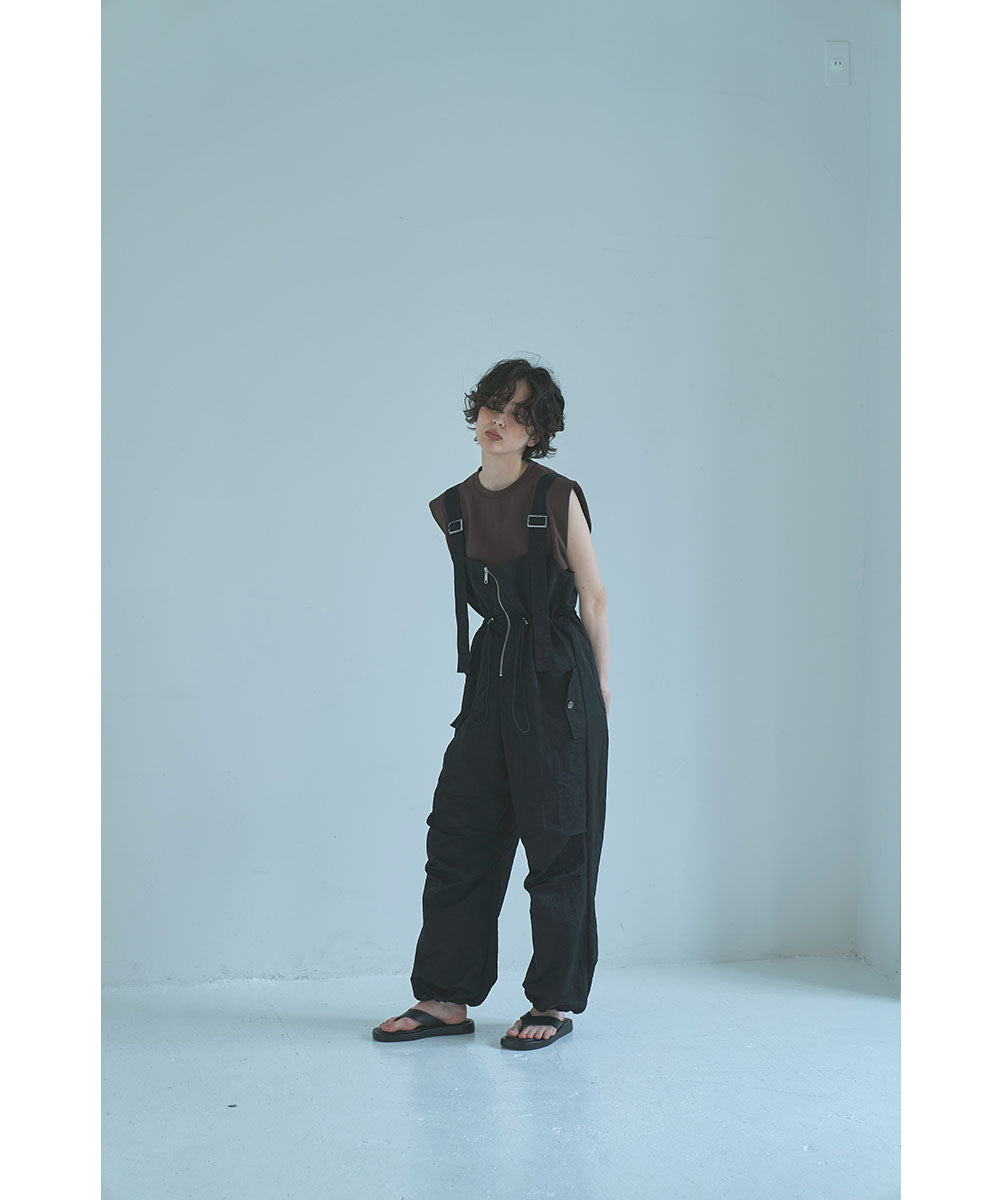 SALE】NYLON ZIP SALOPETTE