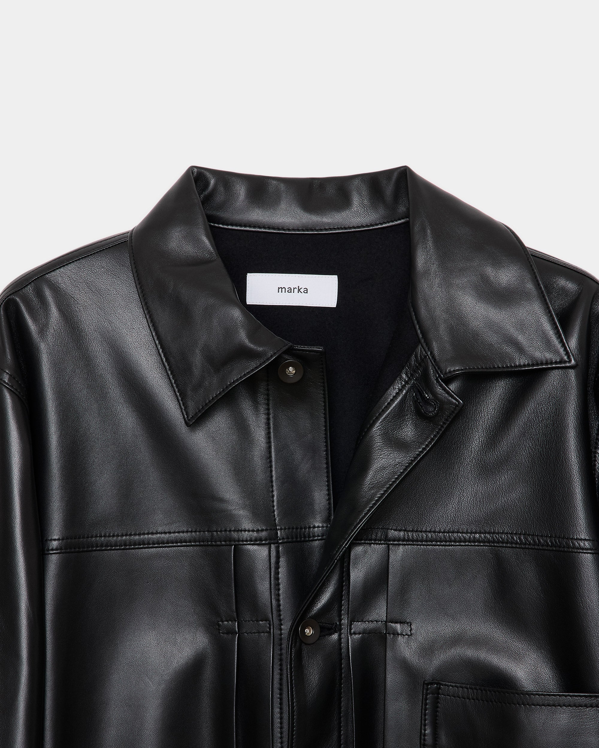 シープレザー / レザートラッカージャケット, Black – MARKAWARE