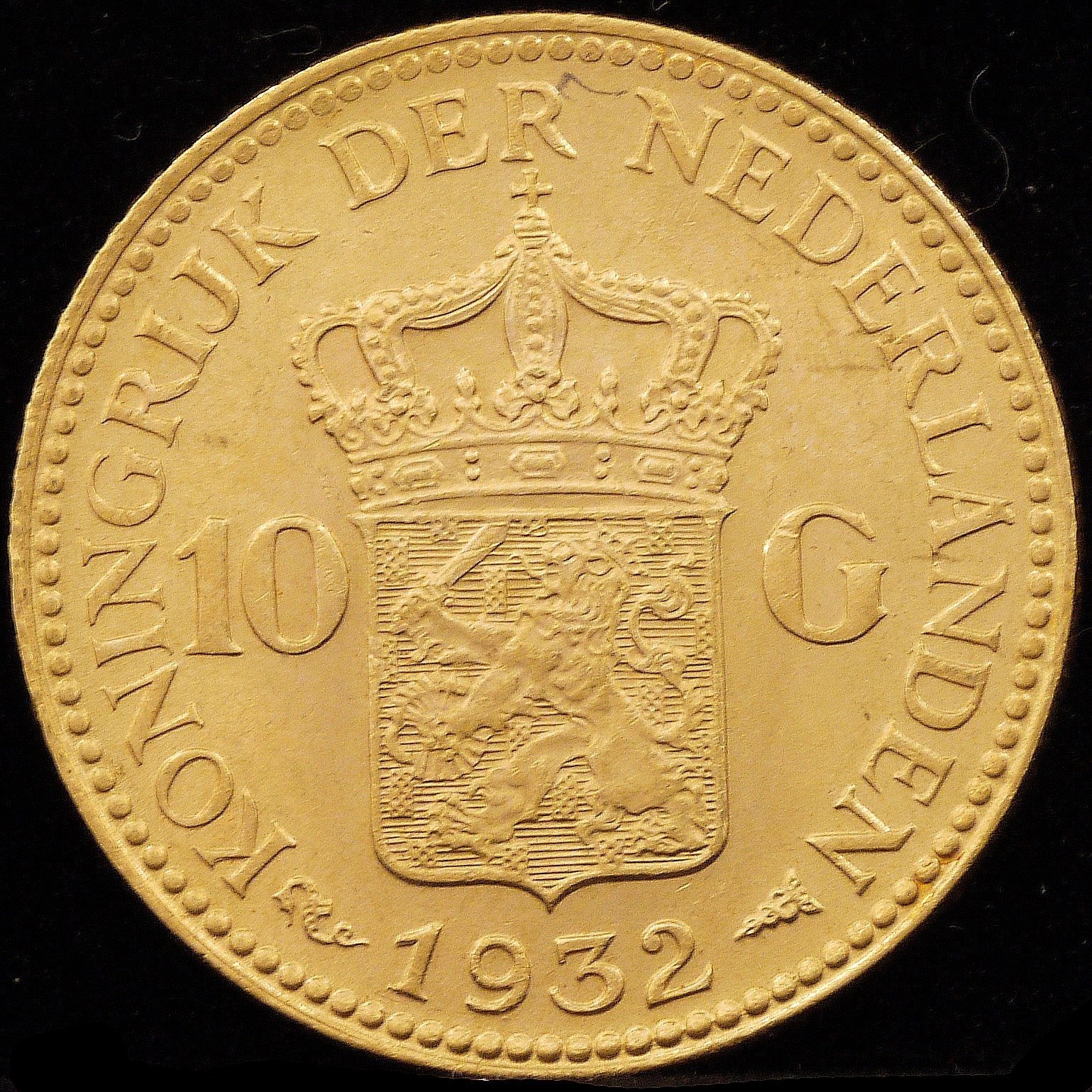 オランダ 10グルデン金貨 1932年 ウィルヘルミナ｜コイン｜NJ BUYER'S