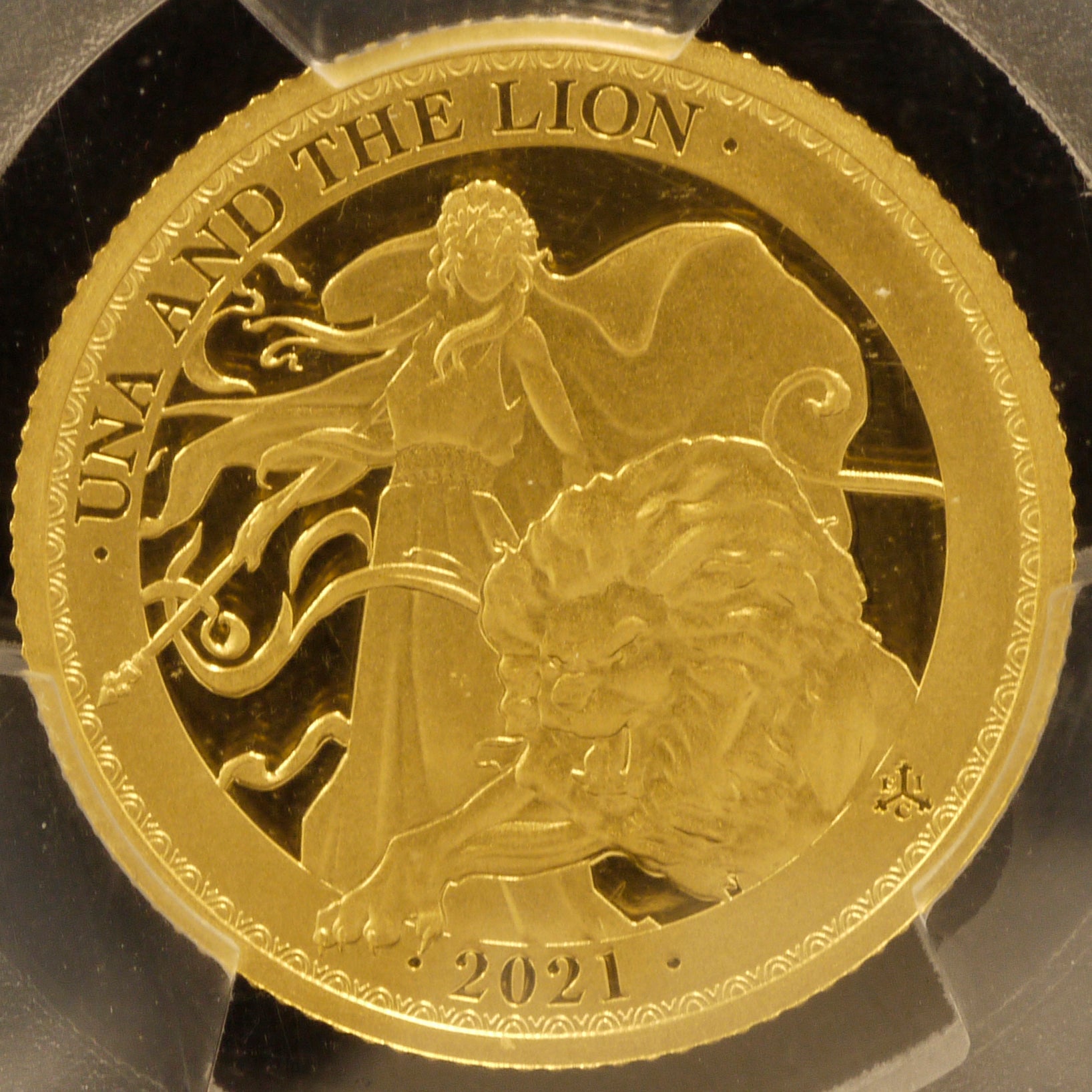 セントヘレナ島 2ポンド金貨 2021年 ウナとライオン PCGS PR69DCAM