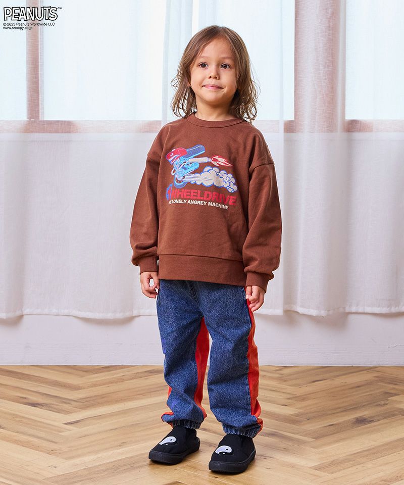 別注】スヌーピーデニムスウェットパンツ ｜ ボトムス ｜ 子供服の