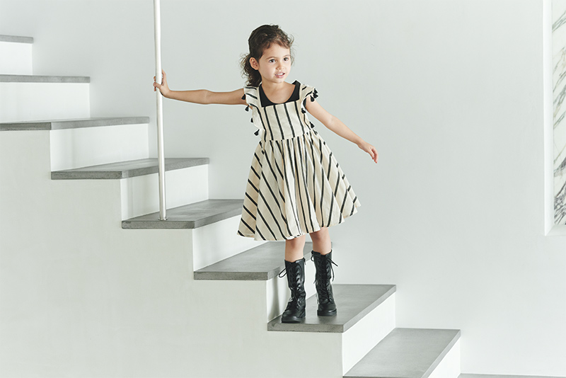 loisir sun dress 3 stripe | ギフト・スタイ・出産祝いのMARLMARL