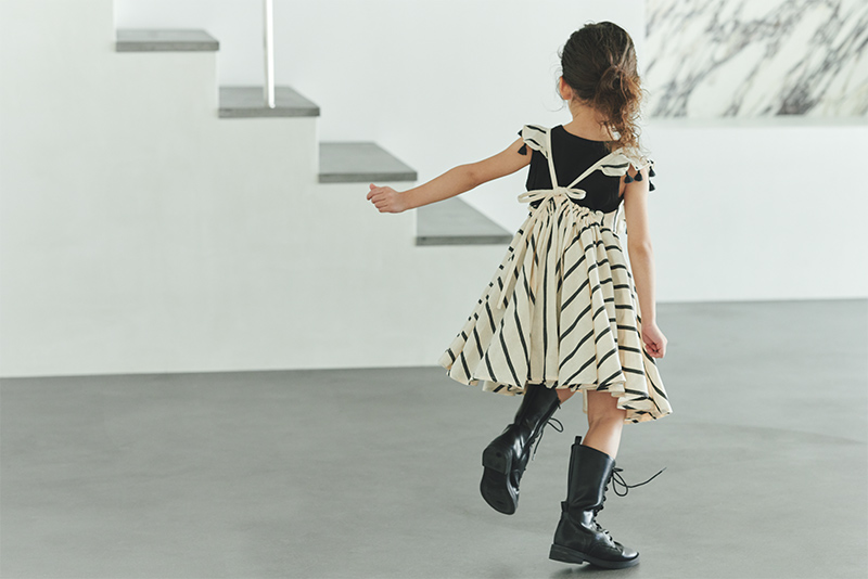 loisir sun dress 3 stripe | ギフト・スタイ・出産祝いのMARLMARL