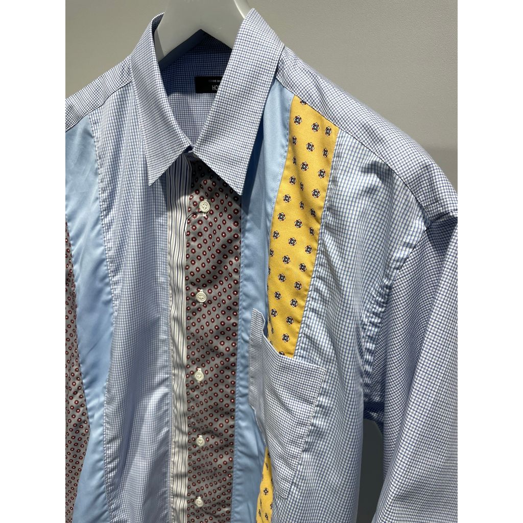 COMME des GARCONS HOMME パッチワーク MIXシャツ – MAROON WEBSTORE