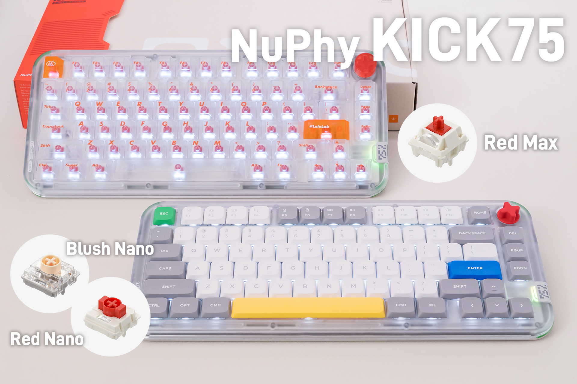 NuPhy Kick75 レビュー｜ハイ・ロー自由に遊べる！欲張り仕様の