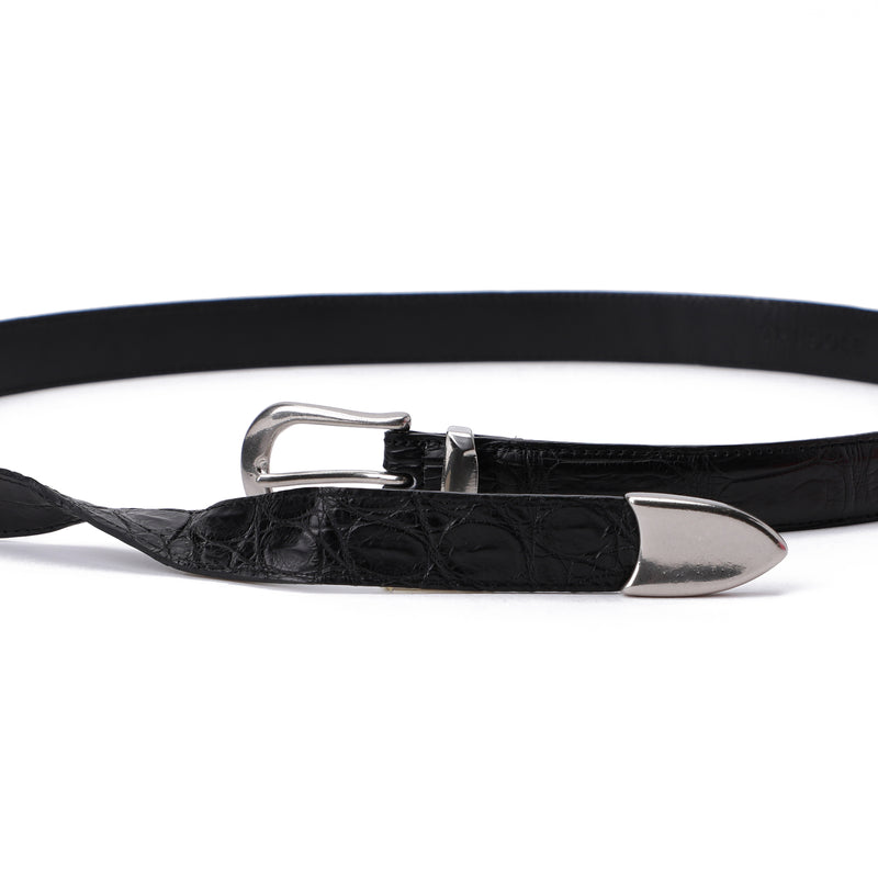 THE SOLE（ザソール）クロコダイルブラック プンターレベルト