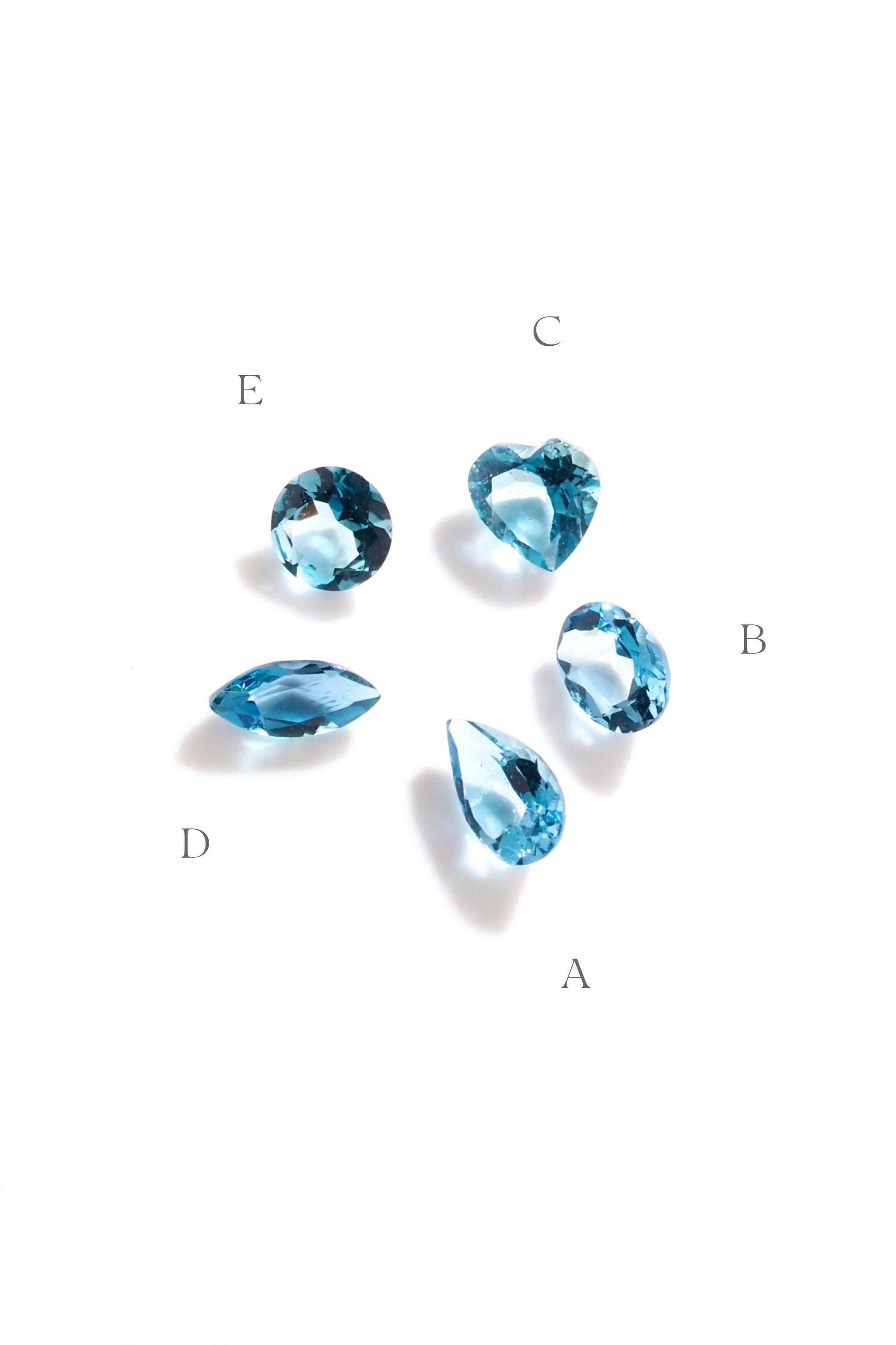 LIMITED出品】サンタマリアアクアマリン・ミックスシェイプ