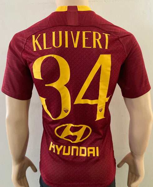 2018-2019 AS Roma Home Shirt Kluivert Kitroom Player Issue Pre