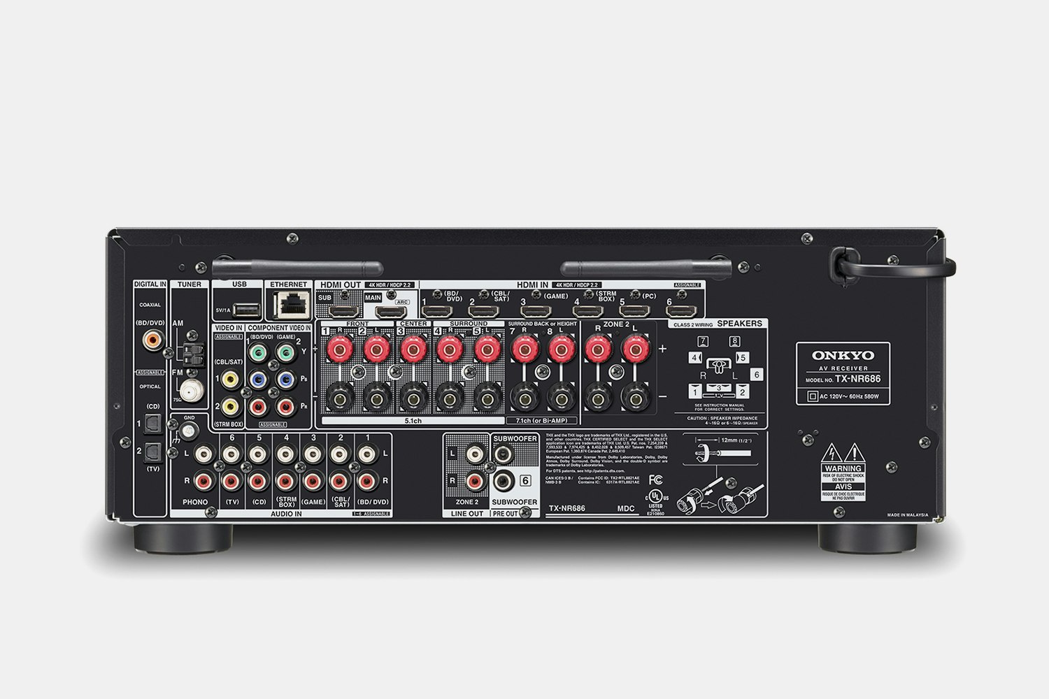 Onkyo TX-NR686 7.2-Ch Network A/V Receiver | Audio Receiver