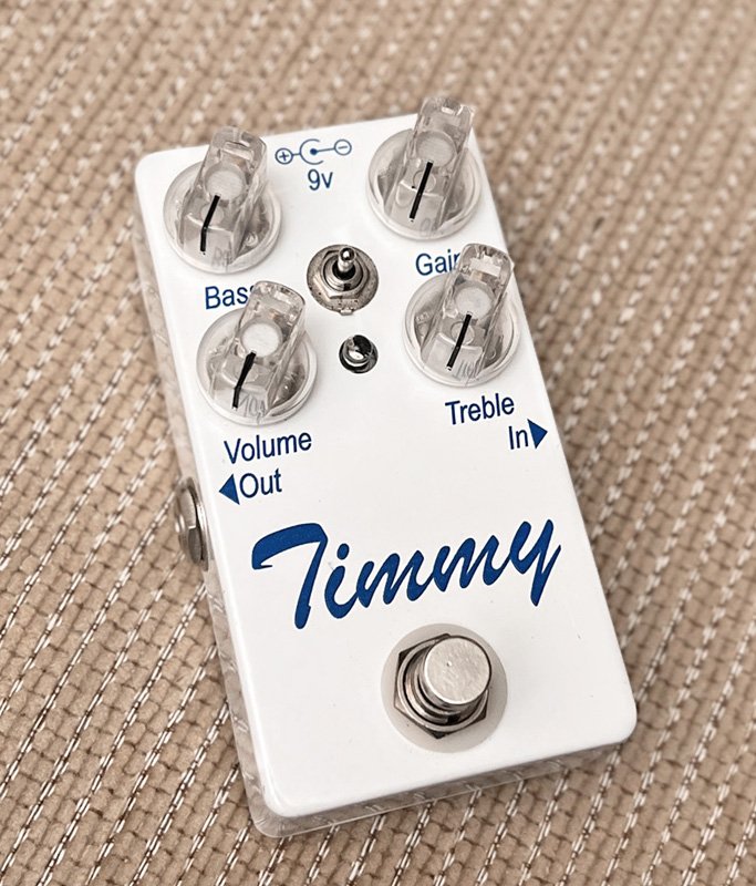 USED Paul Cochrane Timmy V2 Overdrive Pedal White 2012