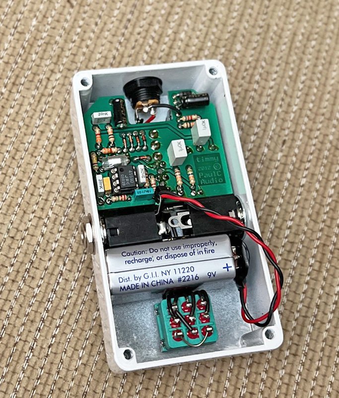 USED Paul Cochrane Timmy V2 Overdrive Pedal White 2012