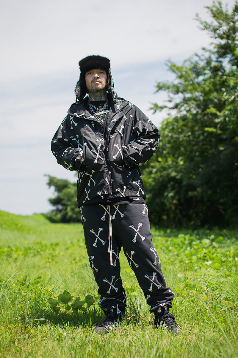 MAYO CROSS BONES EMBROIDERY NYLON MOUNTAIN PARKA