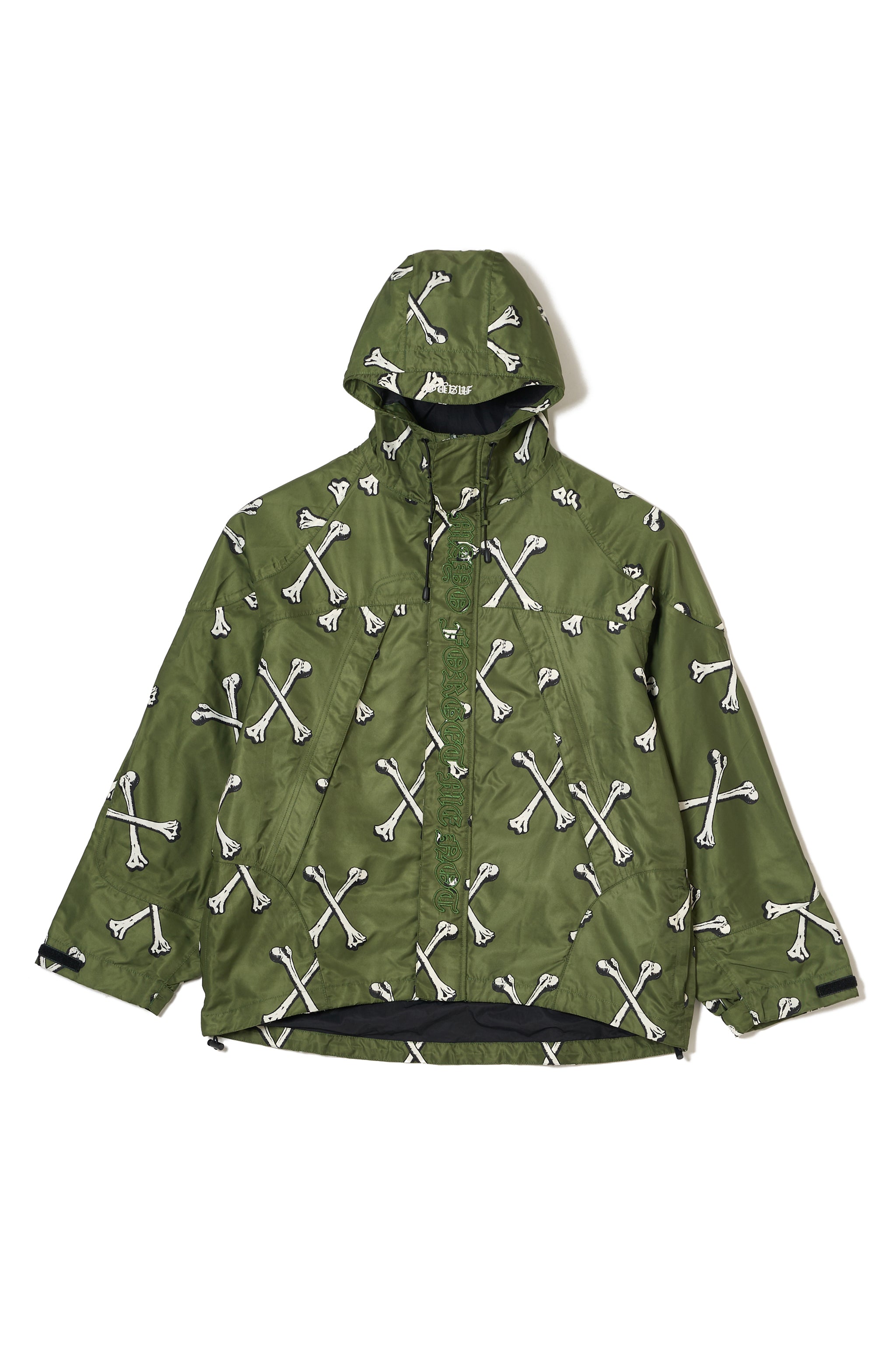 MAYO CROSS BONES EMBROIDERY NYLON MOUNTAIN PARKA