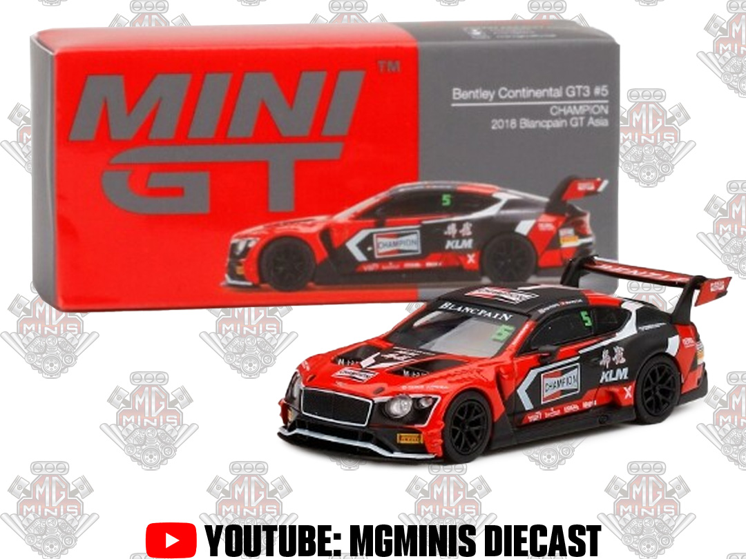 Mini GT Bentley Continental GT3 2018 Blancpain GT Asia #260