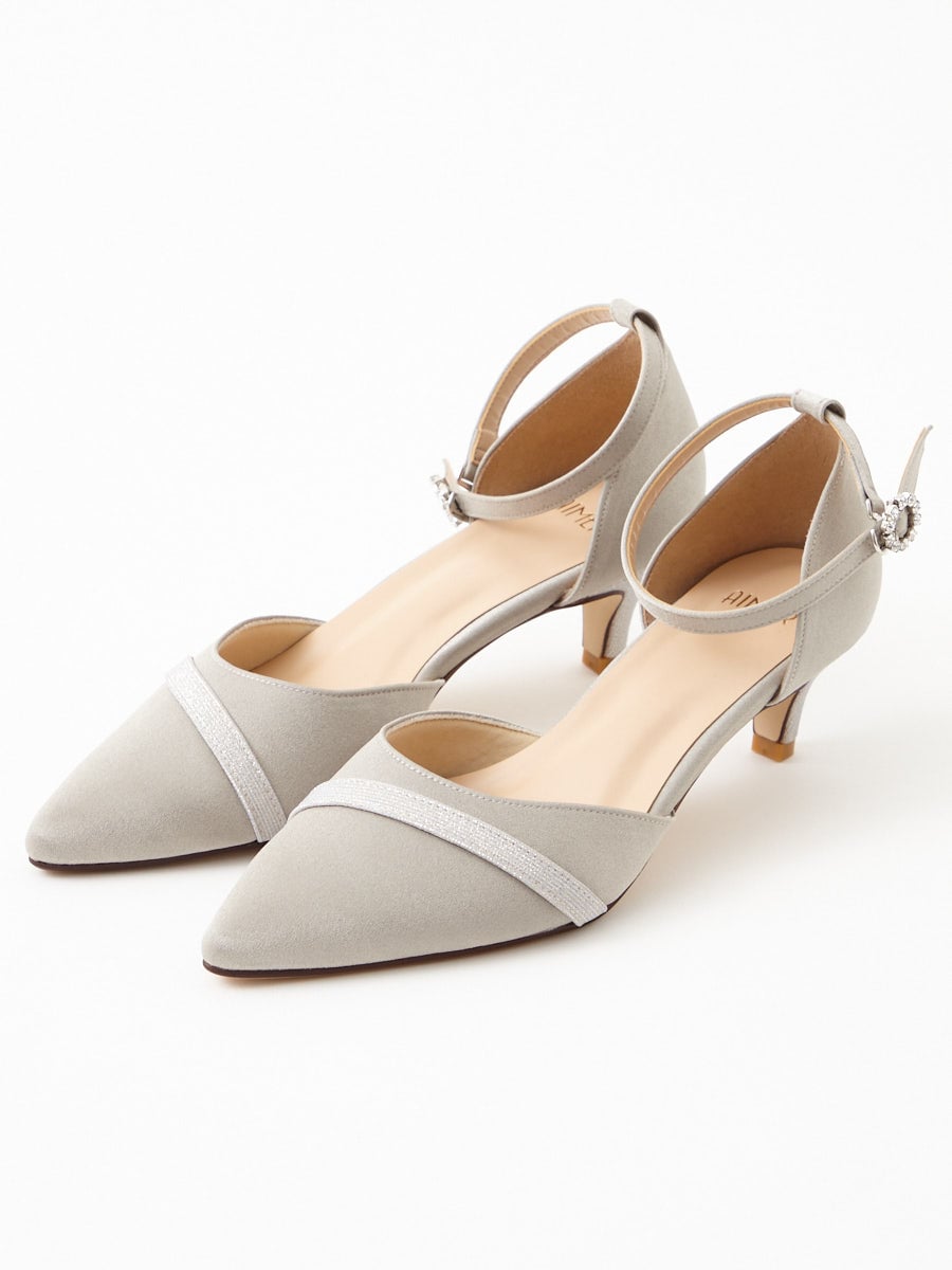 ビジューモチーフセパレートパンプス(22.5cm シルバー): AIMER | エメ