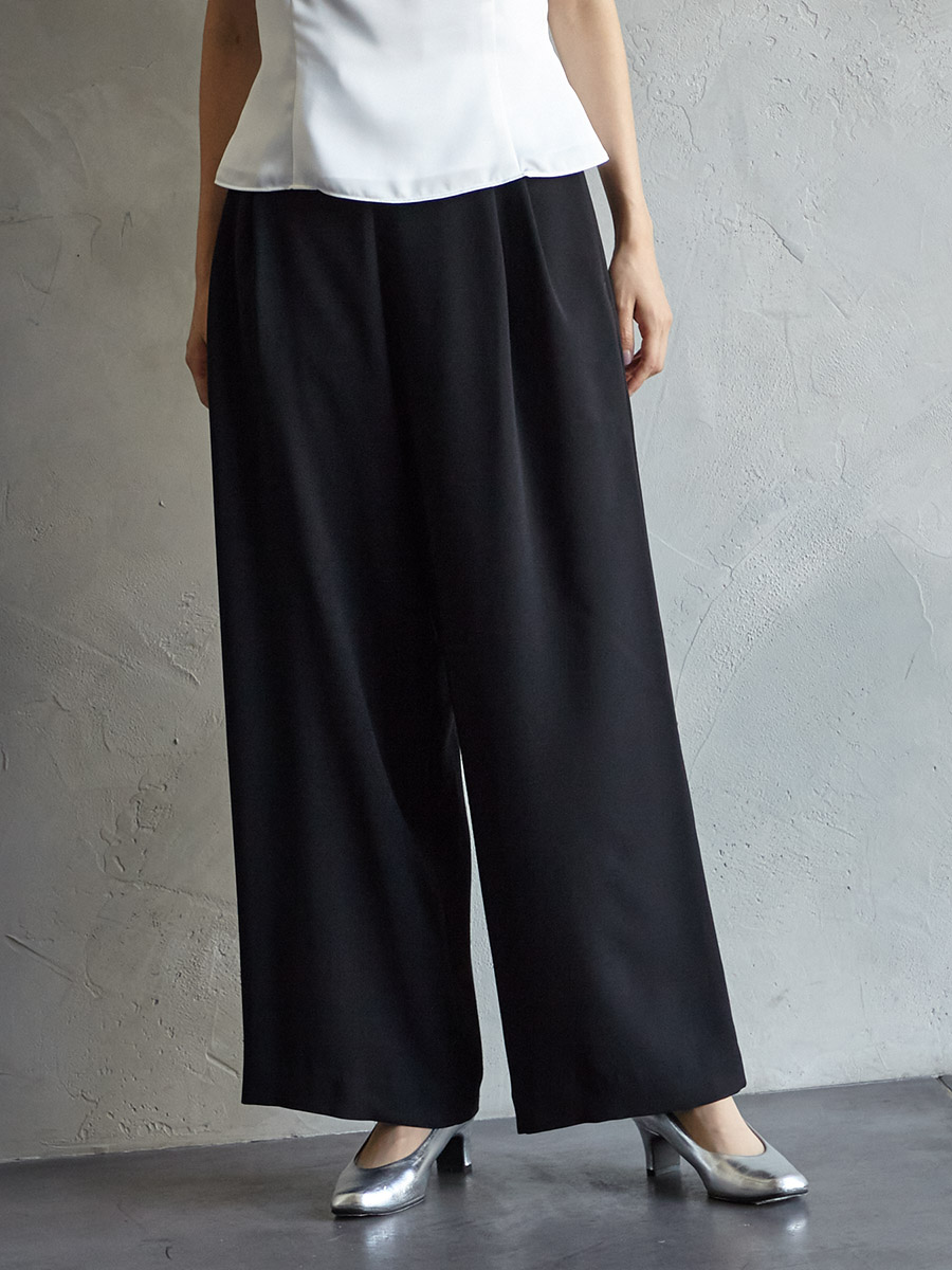 ジョーゼットワイドパンツ(M ブラック): AIMER | エメ ｜ミマツ