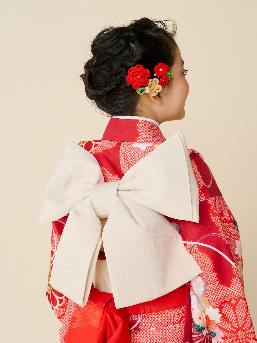 ラスト1点】【 七五三 7才 フルセット 】 くす玉(FREE レッド): ふりふ