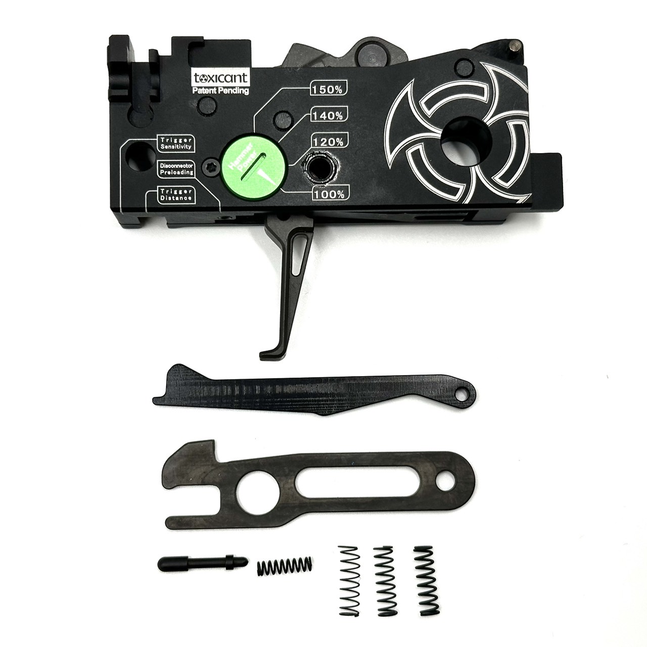 Toxicant製 MCXシリーズ用 フルアジャスタブル カスタムトリガー