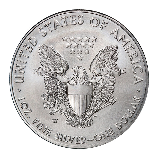 2017 1 oz Silver American Eagle Burnished MS70 Coin