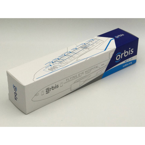 MD-10 Flying Eye Hospital Plane Model (Scale 1 : 200)