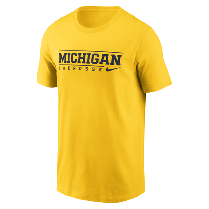 Michigan Wolverines Lacrosse Nike Maize T-Shirt – The M Den Shop