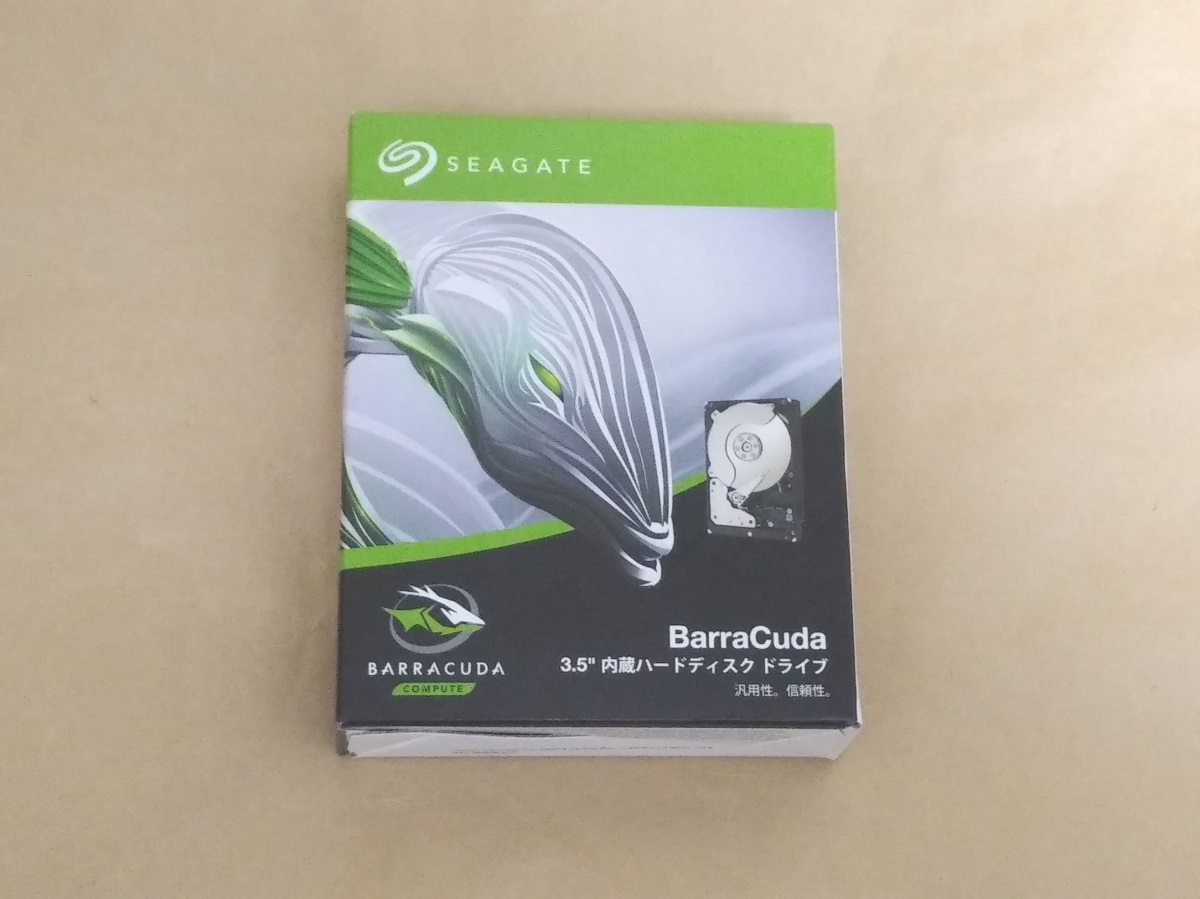 Seagate BarraCuda 8TB ST8000DM004をレビュー！2年保証の内蔵HDD